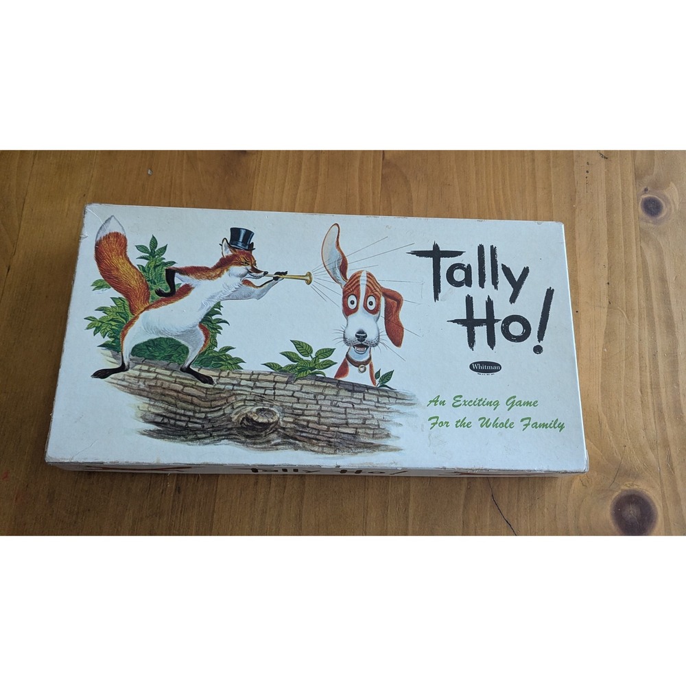 Vintage 1961 Whitman Tally Ho! Fox Hunt‎ Board Game No. 4771 Complete Retro MCM